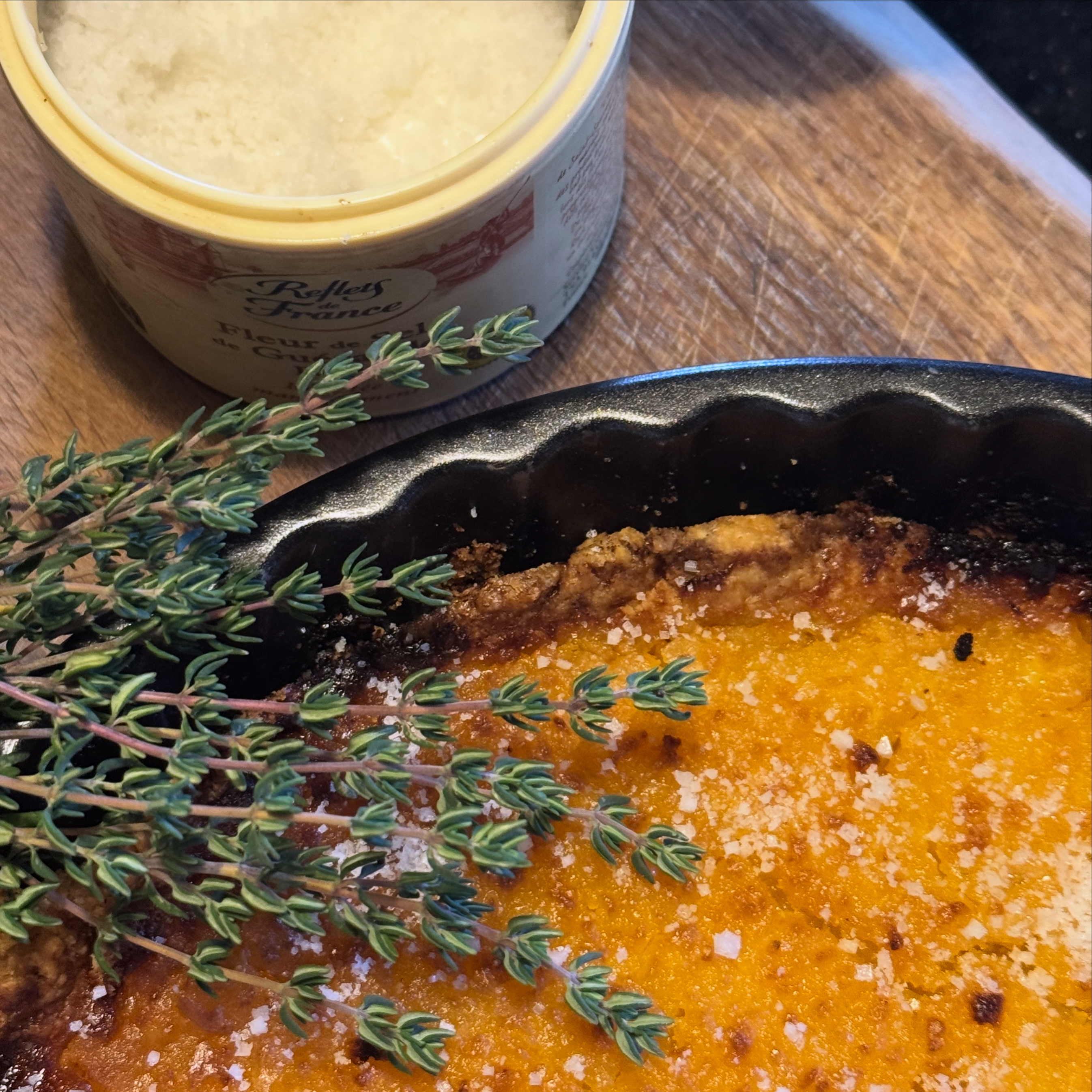 Citroen taart met Fleur de sel & Tijm